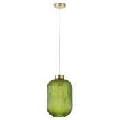 Searchlight NIK-SP1-SB+01NIK-GR Nikita - Satin Brass Pendant