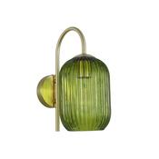 Searchlight NIK-WB-SB+02NIK-GR Nikita - Satin Brass Wall Lamp