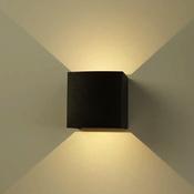 Mayo - Matt Black Square Up&amp;Down LED Wall Lamp image