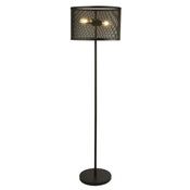 Searchlight 2832-2BK Fishnet - Black Mesh 2 light Floor Lamp image
