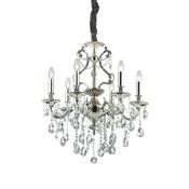 Gioconda - Antique Silver 6 Light Chandelier with Crystal image