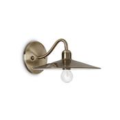 Ideal Lux 112626 Cantina - Antique Brass Wall Lamp