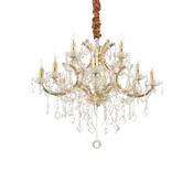Napoleon - Gold 12 Light Chandelier with Clear Glass &amp; Crystal image
