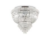 Dubai - Chrome 6 Light Ceiling Lamp with Crystal image