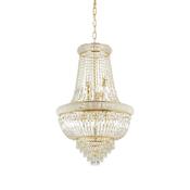 Dubai - Brass 10 Light Chandelier with Crystal image
