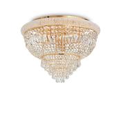 Dubai - Brass 24 Light Ceiling Lamp with Crystal image