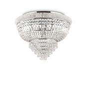 Dubai - Chrome 24 Light Ceiling Lamp with Crystal image