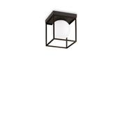 Ideal Lux 327853 Lingotto - Matt Black Flush with White Glass image