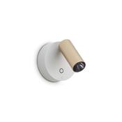 Elf - White &amp; Gold Reading LED Wall Lamp with USB-C image