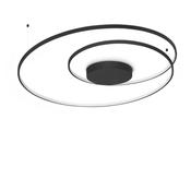 Ideal Lux 364995 Oz - Black LED Flush Ø 100 cm