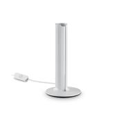 Ideal Lux 366074 Dorica - Ribbed White LED Table Lamp image