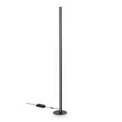 Ideal Lux 366128 Dorica - Ribbed Black LED Floor Lamp image