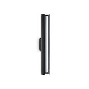 Ideal Lux 366265 Dorica - Ribbed Black LED Wall Lamp image