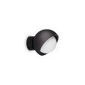 Bloom - Black Wall Lamp with White Glass ∅ 11.5 cm image