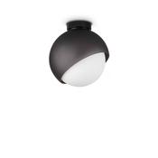 Bloom - Black Ceiling Lamp with White Glass ∅ 22 cm image