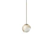 Bloom - Brass Pendant with White &amp; Amber Glass ∅ 11.5 cm image