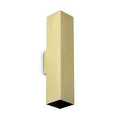 Ideal Lux 370439 Look Square - Brass Up &amp; Down Wall Lamp 30 cm image
