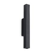 Ideal Lux 370774 Look Square - Black Up &amp; Down LED Wall Lamp image