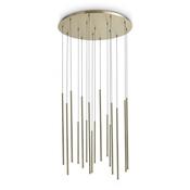 Ideal Lux 371153 Look - Satin Brass 16 Light LED Cluster Pendant image