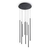 Ideal Lux 371177 Look - Black 8 Light LED Cluster Pendant image
