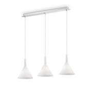 Ideal Lux 074245 Cocktail - White 3 Light over Island Fitting