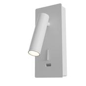 Maytoni C041WL-L3W3K Mirax - White LED Reading Light with USB