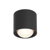 Lens - Surface-Mounted Black Spotlight Ø 9 cm IP44 image