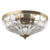 Maytoni MOD094CL-04G Facet - Crystal &amp; Gold 4 Light Flush image
