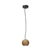 Basic Texture - Black Pendant with Wooden Shade image