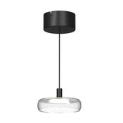 Float - Black LED Pendant with Clear Glass image