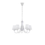 Cortez - White 5 Light Centre Fitting image