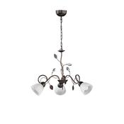 Traditio - Antique Rust 3 Light Centre Fitting with Alabaster Glass image