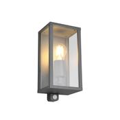 Garonne - Anthracite PIR Wall Lamp with Clear Glass image