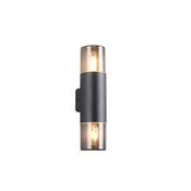 Trio 224060232 Hoosic - Matt Black 2 Light Wall Lamp image