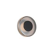 Trio 254910132 Celeste - Black LED Wall Lamp with Smoked Glass image
