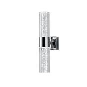 Bolsa - Chrome 2 Light LED Wall Lamp with Bubbles Effect image