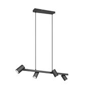 Marley - Matt Black 4 Light over Island Fitting image