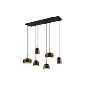 Trio 310500632 Chiraz - Black 6 Light over Island Fitting  image