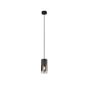 Trio 310600132 Robin - Matt Black Pendant with Smoked Glass