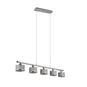 Trio 311600506 Kaprun - Chrome 5 Light over Island Fitting image
