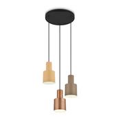 Trio 319430317 Agudo - Black 3 Light Cluster Pendant