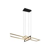 Trio 320310308 Salinas - Black &amp; Gold LED Pendant