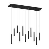 Trio 321611132 Tubular - Matt Black 11 Light LED over Island