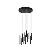 Trio 321691132 Tubular - Matt Black 11 Light LED Cluster