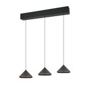Trio 336210332 Laguna - Matt Black 3 Light CCT over Island