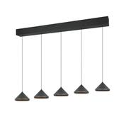 Trio 336210532 Laguna - Matt Black 5 Light CCT over Island image