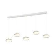 Trio 337810531 Tarsia - White 5 Light LED over Island Fitting image