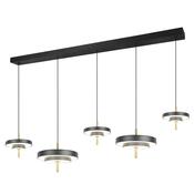 Trio 340210580 Keaton - Black &amp; Gold over Island CCT Fitting