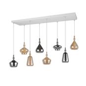 Trio 349400817 Aldea - White 8 Light over Island Fitting