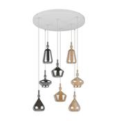 Trio 349430817 Aldea - White 8 Light Cluster Pendant  image